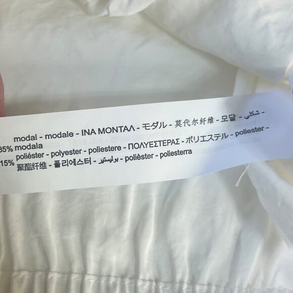 Zara Button Front Cropped Shirt Girls Size 11-12 White New WOT - Picture 7 of 7